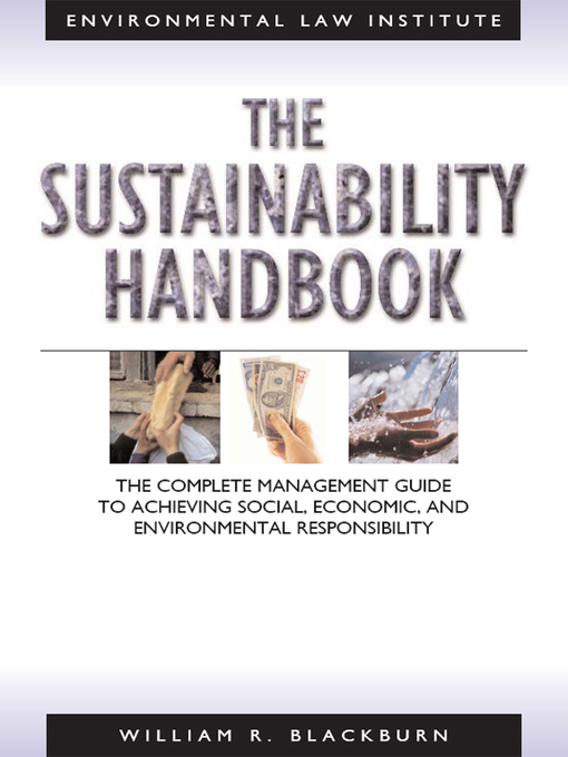 Title details for The Sustainability Handbook by William Blackburn - Available